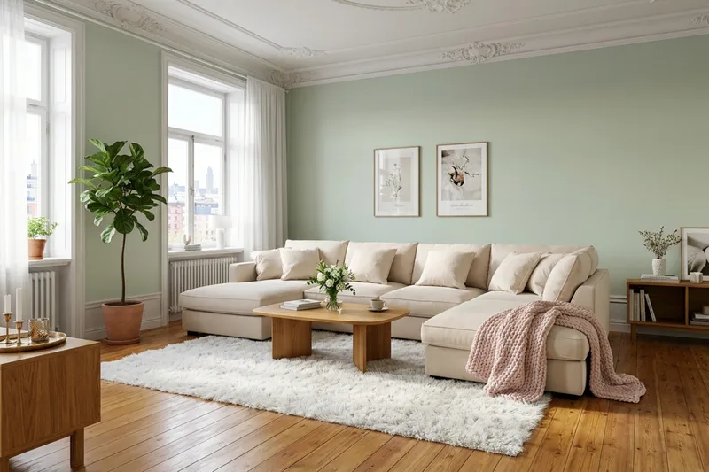Rossita Lyx 5-sits Högervänd U-formad Extra djup Soffa med Divan och Schäslong i Manchester - Beige - Möbler - Soffa - U-soffa