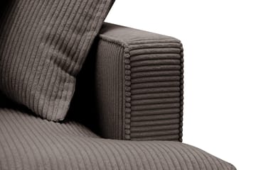 Rossita Lyx 5-sits Högervänd U-formad Extra djup Soffa med Divan och Schäslong i Manchester - Brun - Möbler - Soffa - U-soffa