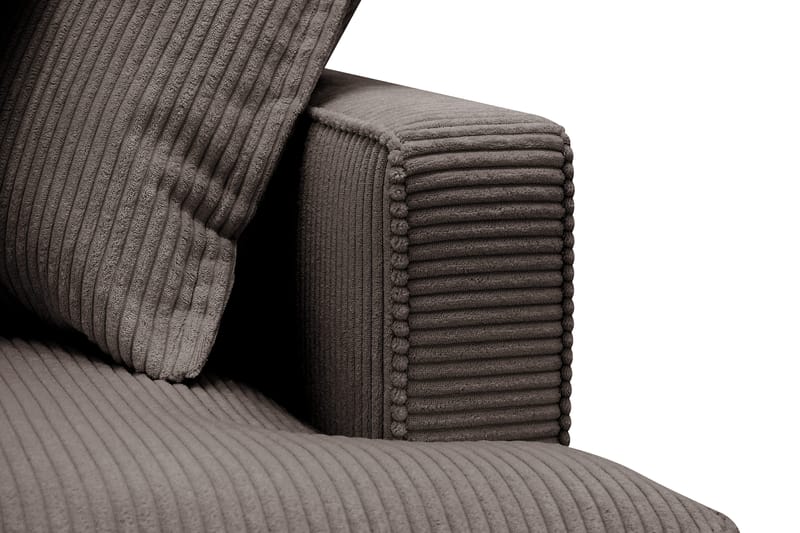 Rossita Lyx 5-sits Högervänd U-formad Extra djup Soffa med Divan och Schäslong i Manchester - Brun - Möbler - Soffa - U-soffa