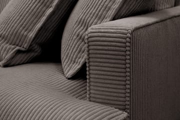 Rossita Lyx 5-sits Högervänd U-formad Extra djup Soffa med Divan och Schäslong i Manchester - Brun - Möbler - Soffa - U-soffa