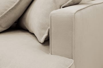 Rossita Lyx 5-sits Högervänd U-formad Extra djup Soffa med Divan och Schäslong i Manchester - Kräm - Möbler - Soffa - U-soffa