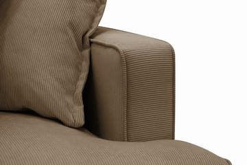 Rossita Lyx 5-sits Högervänd U-formad Extra djup Soffa med Divan och Schäslong i Manchester - Ljusbrun - Möbler - Soffa - U-soffa