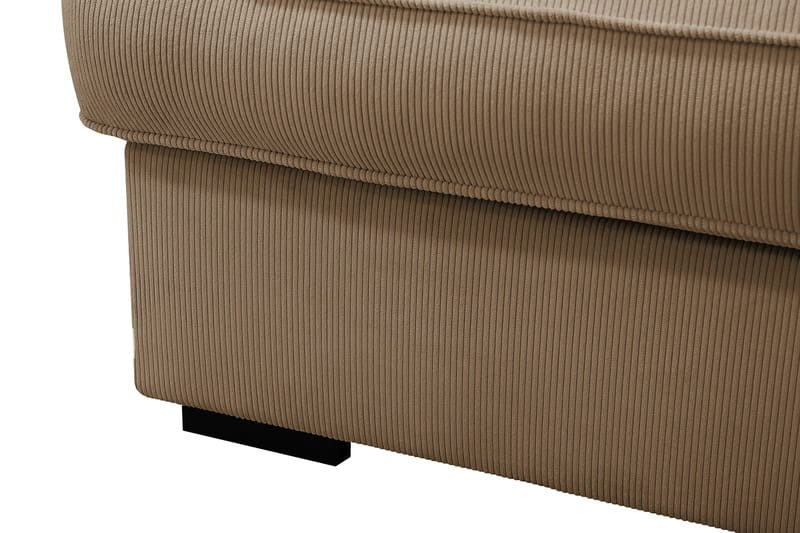 Rossita Lyx 5-sits H ögervänd U-formad Extra djup Soffa med Divan och Schäslong i Manchester - Ljusbrun - Möbler - Soffa - U-soffa