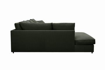 Rossita Lyx 5-sits Högervänd U-formad Extra djup Soffa med Divan och Schäslong i Manchester - Mörkgrön - Möbler - Soffa - U-soffa