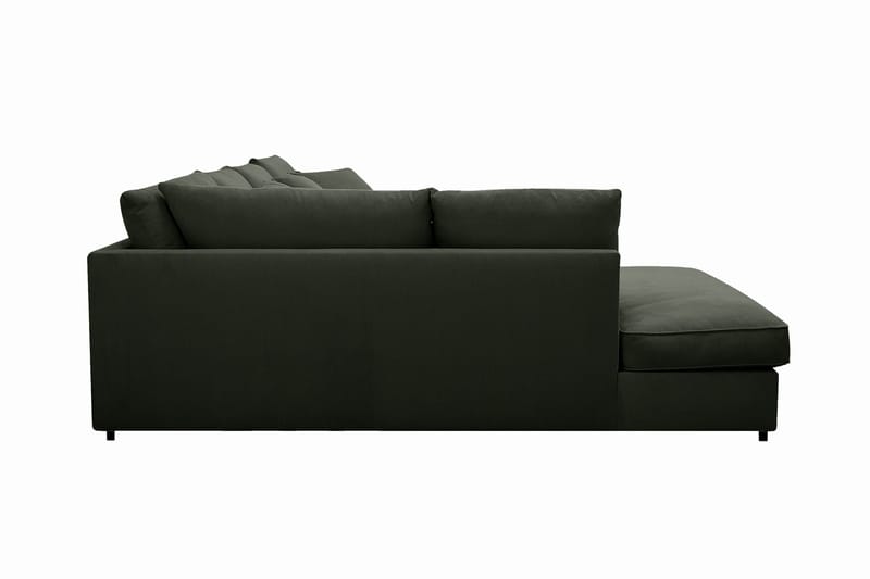 Rossita Lyx 5-sits Högervänd U-formad Extra djup Soffa med Divan och Schäslong i Manchester - Mörkgrön - Möbler - Soffa - U-soffa