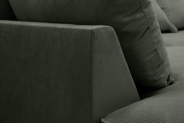 Rossita Lyx 5-sits Högervänd U-formad Extra djup Soffa med Divan och Schäslong i Manchester - Mörkgrön - Möbler - Soffa - U-soffa