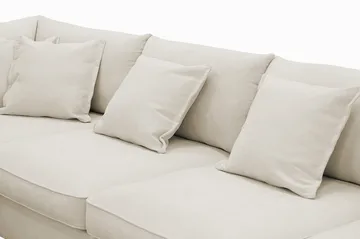 Rossita Lyx 5-sits Högervänd U-formad Extra djup Soffa med Divan och Schäslong i Tyg - Beige - Möbler - Soffa - U-soffa