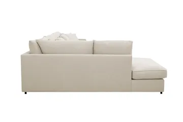 Rossita Lyx 5-sits Högervänd U-formad Extra djup Soffa med Divan och Schäslong i Tyg - Beige - Möbler - Soffa - U-soffa
