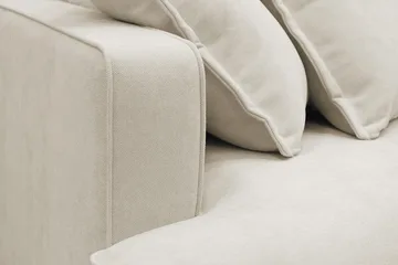 Rossita Lyx 5-sits Högervänd U-formad Extra djup Soffa med Divan och Schäslong i Tyg - Beige - Möbler - Soffa - U-soffa