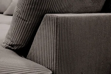 Rossita Lyx 5-sits Vänstervänd U-formad Extra djup Soffa med Divan och Schäslong i Manchester - Brun - Möbler - Soffa - U-soffa