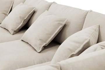 Rossita Lyx 5-sits Vänstervänd U-formad Extra djup Soffa med Divan och Schäslong i Manchester - Kräm - Möbler - Soffa - U-soffa