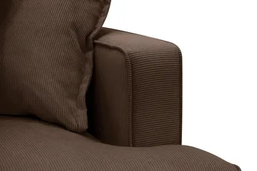Rossita Lyx 5-sits Vänstervänd U-formad Extra djup Soffa med Divan och Schäslong i Manchester - Mörkbrun - Möbler - Soffa - U-soffa