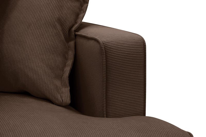 Rossita Lyx 5-sits Vänstervänd U-formad Extra djup Soffa med Divan och Schäslong i Manchester - Mörkbrun - Möbler - Soffa - U-soffa