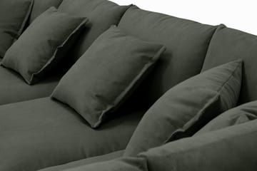 Rossita Lyx 5-sits Vänstervänd U-formad Extra djup Soffa med Divan och Schäslong i Manchester - Mörkgrön - Möbler - Soffa - U-soffa
