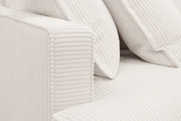 Rossita Lyx 5-sits Vänstervänd U-formad Extra djup Soffa med Divan och Schäslong i Manchester - Naturvit - Möbler - Soffa - U-soffa