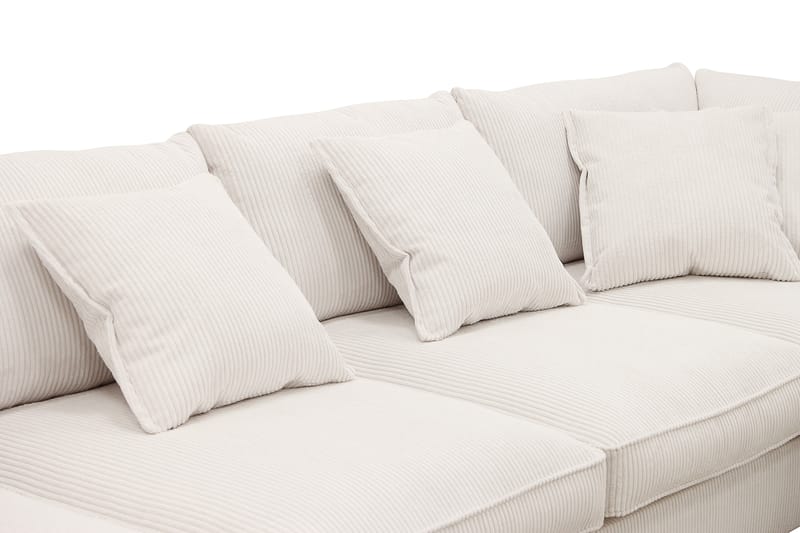 Rossita Lyx 5-sits Vänstervänd U-formad Extra djup Soffa med Divan och Schäslong i Manchester - Offwhite - Möbler - Soffa - U-soffa