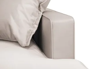 Rossita Lyx 5-sits Vänstervänd U-formad Extra djup Soffa med Divan och Schäslong i Sammet - Beige - Möbler - Soffa - Sammetssoffa