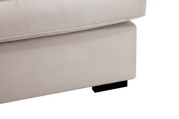 Rossita Lyx 5-sits Vänstervänd U-formad Extra djup Soffa med Divan och Schäslong i Sammet - Beige - Möbler - Soffa - Sammetssoffa