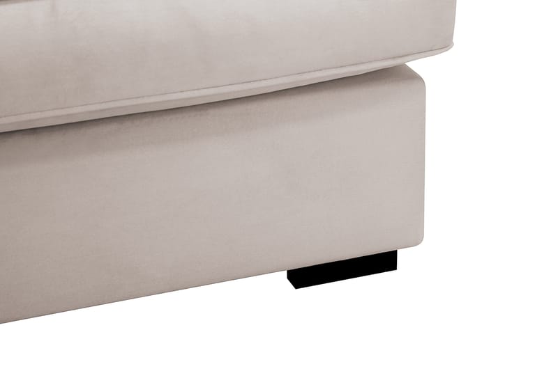Rossita Lyx 5-sits Vänstervänd U-formad Extra djup Soffa med Divan och Schäslong i Sammet - Beige - Möbler - Soffa - Sammetssoffa