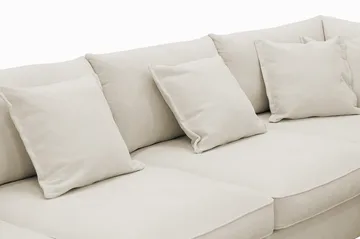 Rossita Lyx 5-sits Vänstervänd U-formad Extra djup Soffa med Divan och Schäslong i Tyg - Beige - Möbler - Soffa - U-soffa
