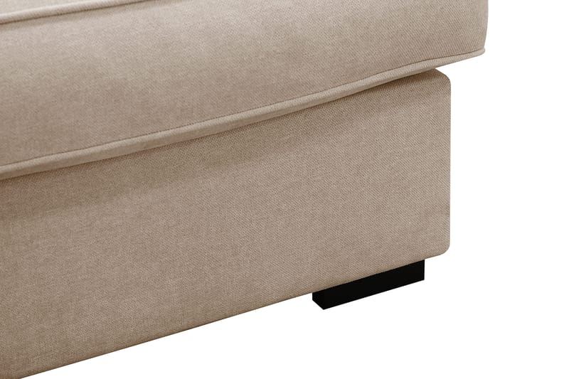 Rossita Lyx 5-sits Vänstervänd U-formad Extra djup Soffa med Divan och Schäslong i Tyg - Ljusbrun - Möbler - Soffa - U-soffa