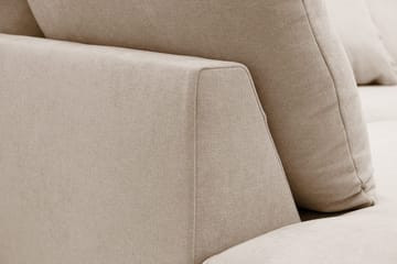 Rossita Lyx 5-sits Vänstervänd U-formad Extra djup Soffa med Divan och Schäslong i Tyg - Ljusbrun - Möbler - Soffa - U-soffa