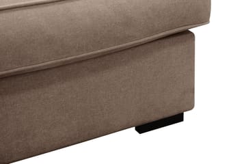 Rossita Lyx 5-sits Vänstervänd U-formad Extra djup Soffa med Divan och Schäslong i Tyg - Mörkbrun - Möbler - Soffa - U-soffa