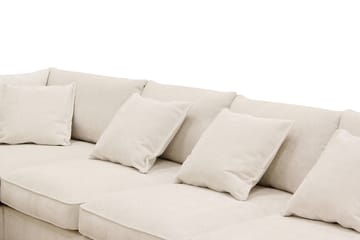 Rossita Lyx 6-sits Högervänd U-formad Extra djup Soffa med Divan och Schäslong i Chenille - Beige - Möbler - Soffa - U-soffa