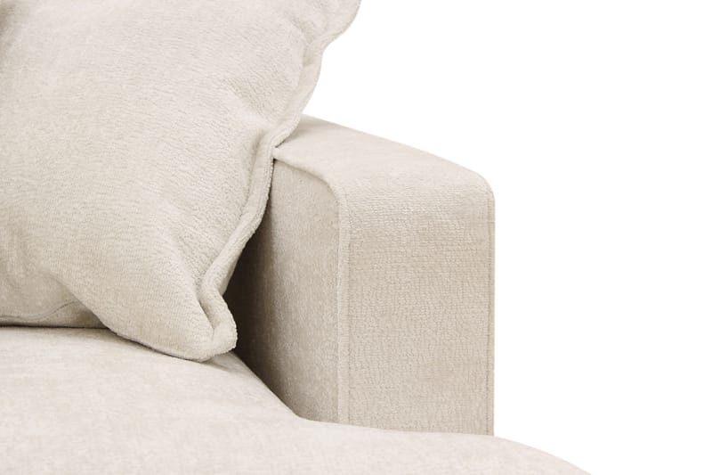 Rossita Lyx 6-sits Högervänd U-formad Extra djup Soffa med Divan och Schäslong i Chenille - Beige - Möbler - Soffa - U-soffa