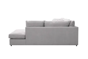 Rossita Lyx 6-sits Högervänd U-formad Extra djup Soffa med Divan och Schäslong i Chenille - Grå - Möbler - Soffa - U-soffa