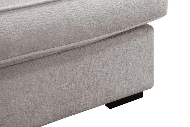 Rossita Lyx 6-sits Högervänd U-formad Extra djup Soffa med Divan och Schäslong i Chenille - Grå - Möbler - Soffa - U-soffa