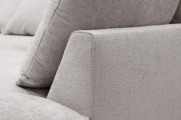 Rossita Lyx 6-sits Högervänd U-formad Extra djup Soffa med Divan och Schäslong i Chenille - Grå/Brun - Möbler - Soffa - U-soffa
