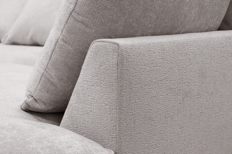 Rossita Lyx 6-sits Högervänd U-formad Extra djup Soffa med Divan och Schäslong i Chenille - Grå/Brun - Möbler - Soffa - U-soffa