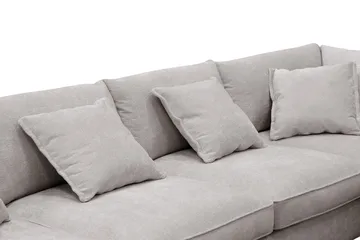 Rossita Lyx 6-sits Högervänd U-formad Extra djup Soffa med Divan och Schäslong i Chenille - Grå/Brun - Möbler - Soffa - U-soffa