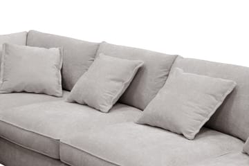 Rossita Lyx 6-sits Högervänd U-formad Extra djup Soffa med Divan och Schäslong i Chenille - Grå/Brun - Möbler - Soffa - U-soffa