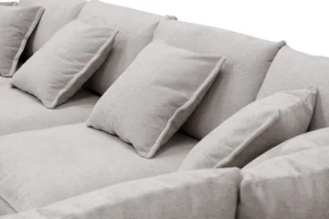 Rossita Lyx 6-sits Högervänd U-formad Extra djup Soffa med Divan och Schäslong i Chenille - Grå/Brun - Möbler - Soffa - U-soffa