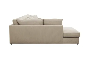 Rossita Lyx 6-sits Högervänd U-formad Extra djup Soffa med Divan och Schäslong i Manchester - Kräm - Möbler - Soffa - U-soffa