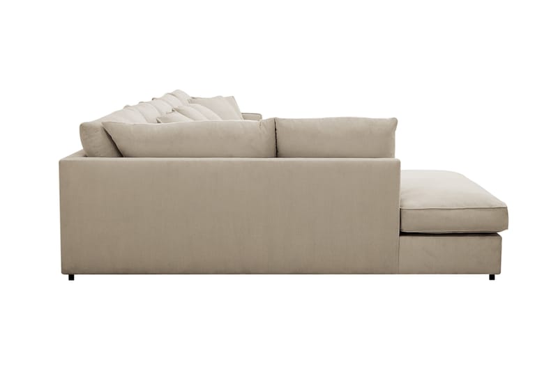 Rossita Lyx 6-sits Högervänd U-formad Extra djup Soffa med Divan och Schäslong i Manchester - Kräm - Möbler - Soffa - U-soffa