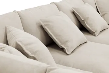 Rossita Lyx 6-sits Högervänd U-formad Extra djup Soffa med Divan och Schäslong i Manchester - Kräm - Möbler - Soffa - U-soffa