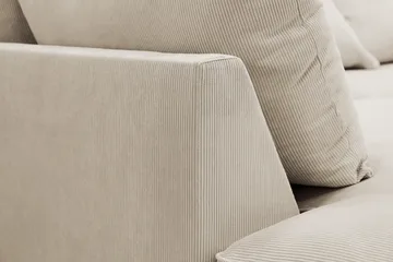 Rossita Lyx 6-sits Högervänd U-formad Extra djup Soffa med Divan och Schäslong i Manchester - Kräm - Möbler - Soffa - U-soffa