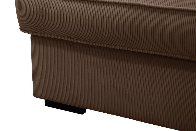 Rossita Lyx 6-sits Högervänd U-formad Extra djup Soffa med Divan och Schäslong i Manchester - Mörkbrun - Möbler - Soffa - U-soffa