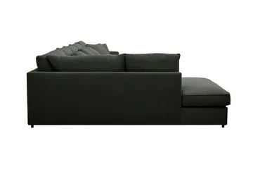 Rossita Lyx 6-sits Högervänd U-formad Extra djup Soffa med Divan och Schäslong i Manchester - Mörkgrön - Möbler - Soffa - U-soffa