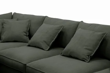 Rossita Lyx 6-sits Högervänd U-formad Extra djup Soffa med Divan och Schäslong i Manchester - Mörkgrön - Möbler - Soffa - U-soffa