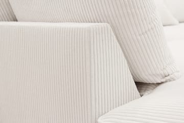 Rossita Lyx 6-sits Högervänd U-formad Extra djup Soffa med Divan och Schäslong i Manchester - Naturvit - Möbler - Soffa - U-soffa