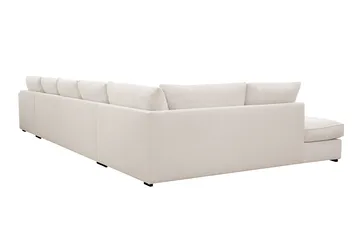 Rossita Lyx 6-sits Högervänd U-formad Extra djup Soffa med Divan och Schäslong i Manchester - Naturvit - Möbler - Soffa - U-soffa