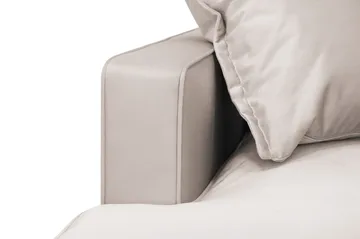 Rossita Lyx 6-sits Högervänd U-formad Extra djup Soffa med Divan och Schäslong i Sammet - Beige - Möbler - Soffa - Sammetssoffa