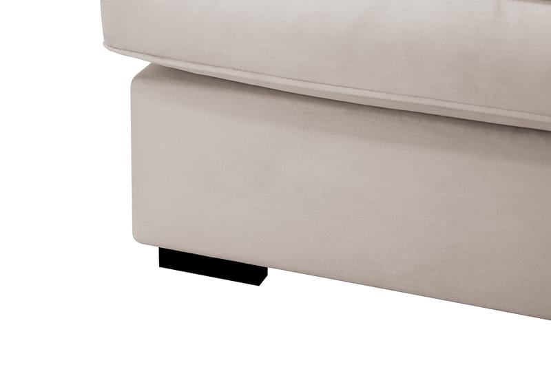 Rossita Lyx 6-sits Högervänd U-formad Extra djup Soffa med Divan och Schäslong i Sammet - Beige - Möbler - Soffa - Sammetssoffa