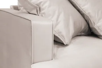 Rossita Lyx 6-sits Högervänd U-formad Extra djup Soffa med Divan och Schäslong i Sammet - Beige - Möbler - Soffa - Sammetssoffa