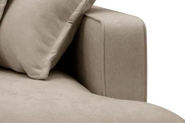 Rossita Lyx 6-sits Högervänd U-formad Extra djup Soffa med Divan och Schäslong i Tyg - Brun - Möbler - Soffa - U-soffa