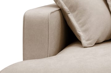 Rossita Lyx 6-sits Högervänd U-formad Extra djup Soffa med Divan och Schäslong i Tyg - Ljusbrun - Möbler - Soffa - U-soffa